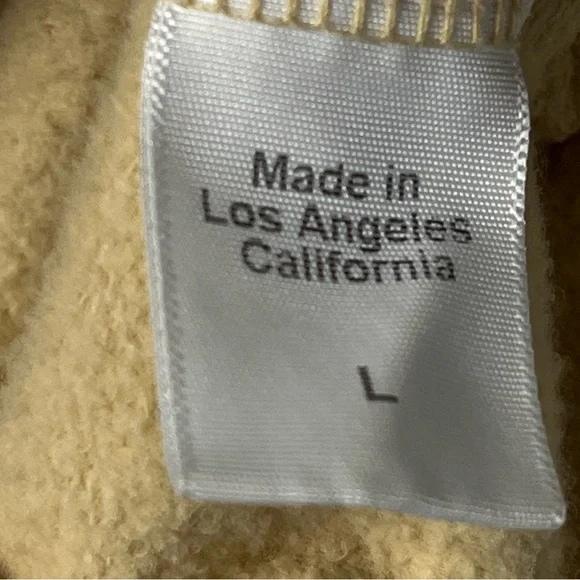 Claire V Le Drop Sweatshirt Women Large in Oat Soft Yellow - Picture 9 of 10